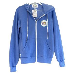 Barely Canadian Ladies Insanely Soft Blue Zip Up Hoodie Limited Edition Sz S